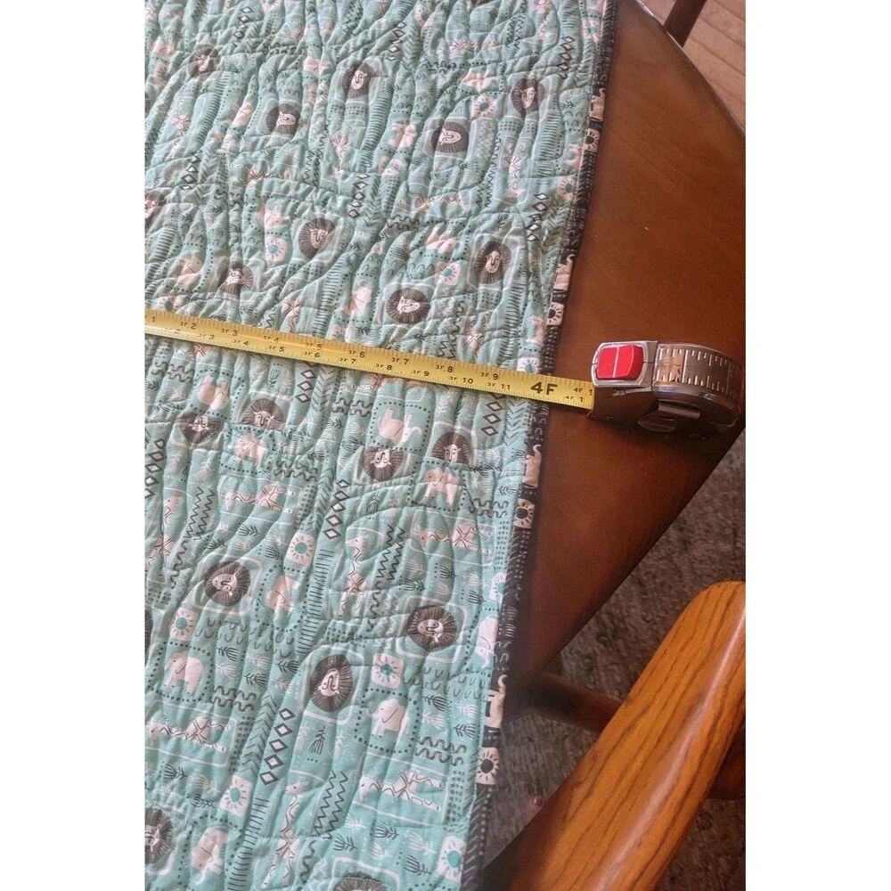 Handmade Quilt Quilted Safari Theme Multicolor Unisex Bedding